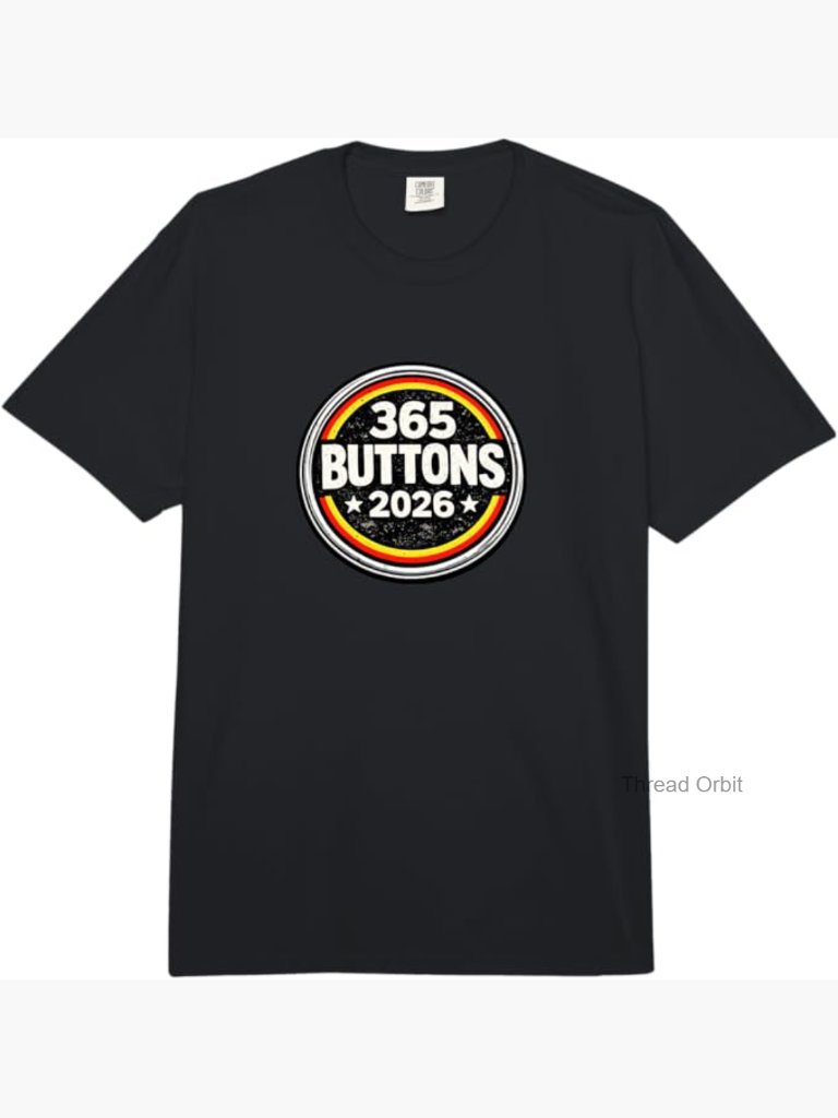 365 Buttons 2026 Viral Meme Heavyweight T-Shirt